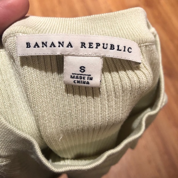 Banana Republic Mint Green Ribbed Top - Picture 5 of 6